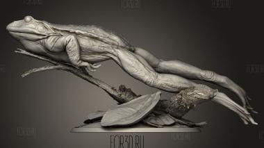 Прыжок лягушки 3d stl модель для ЧПУ