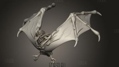 Гигантская Летучая мышь 3d stl модель для ЧПУ