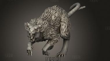 Гигантская Крыса 3d stl модель для ЧПУ