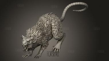 Гигантская Крыса 3d stl модель для ЧПУ