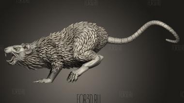 Гигантская Крыса 3d stl модель для ЧПУ