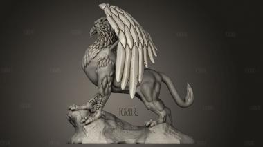 Гриффин 3d stl модель для ЧПУ