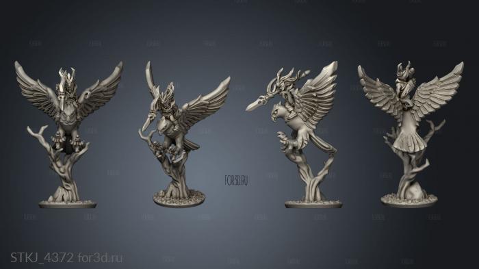 hawk rider stl model for CNC