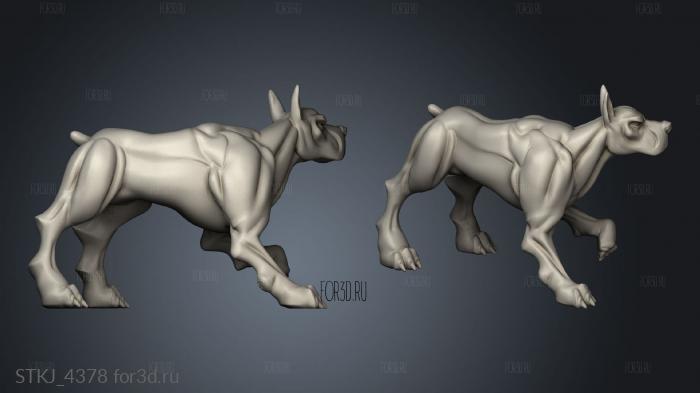 Hawkers Thamarai Dogs Doberman stl model for CNC