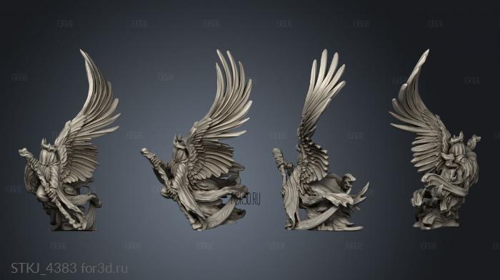 Heaven Hath Fury Mega Angel Death angel stl model for CNC