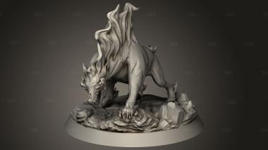 Адские Гончие,БАМ,Гончая Пламени 3d stl модель для ЧПУ