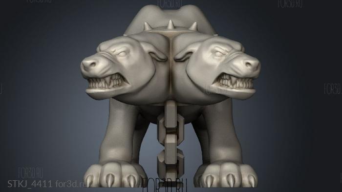 heros Cerebus Demon Hound stl model for CNC