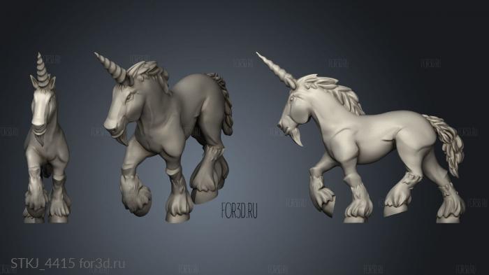 hero  Unicorn Horse stl model for CNC