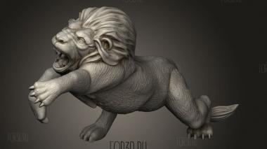 Растягивание Голов Льва 3d stl модель для ЧПУ