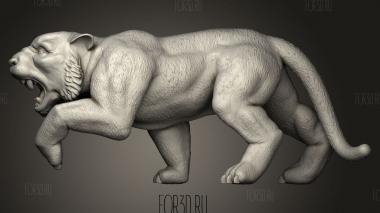 Растягивание Голов Тигра 3d stl модель для ЧПУ