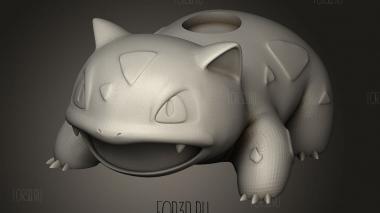 Бульбазавр 3d stl модель для ЧПУ