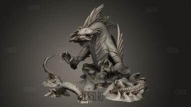 Йормунганд 3d stl модель для ЧПУ
