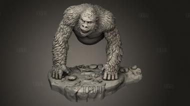 Гектор Моран из джунглей избил Гориллу с 3d stl модель для ЧПУ