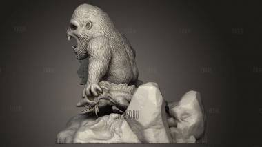 Конг и Годзилла 3d stl модель для ЧПУ