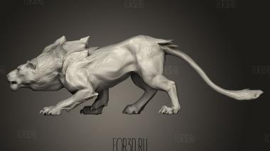 Леон Фантазия львицы 3d stl модель для ЧПУ