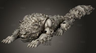 Леон фу Пайп Кокс лев 3d stl модель для ЧПУ