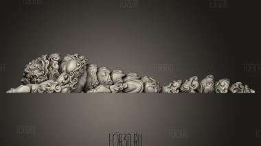 Леон фу Пайп Кокс лев 3d stl модель для ЧПУ