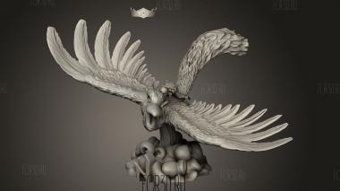 Птица рамид 3d stl модель для ЧПУ