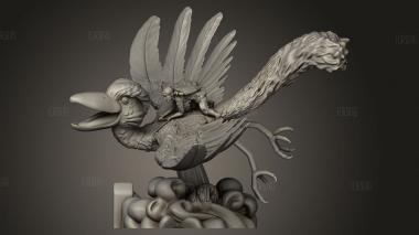 Птица рамид 3d stl модель для ЧПУ