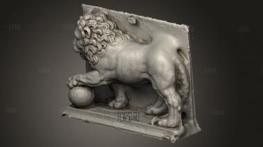 Лев афстебнинг фреденсборг 3d stl модель для ЧПУ