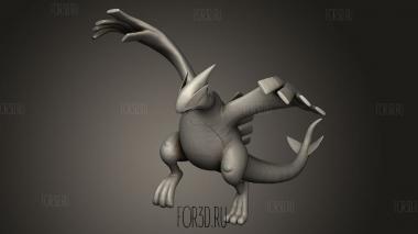 Поза Лугии 3d stl модель для ЧПУ