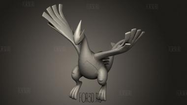 Поза Лугии 3d stl модель для ЧПУ