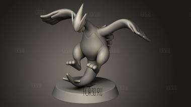 Лугия 3d stl модель для ЧПУ