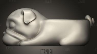 Измерение Собаки 3d stl модель для ЧПУ