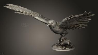 Взлет Сороки 3d stl модель для ЧПУ