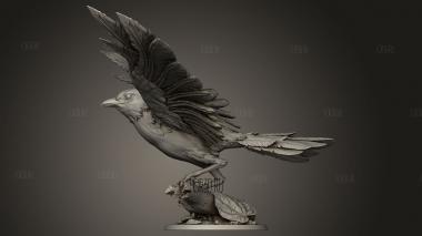 Взлет Сороки 3d stl модель для ЧПУ