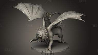 Мантикора земная 3d stl модель для ЧПУ