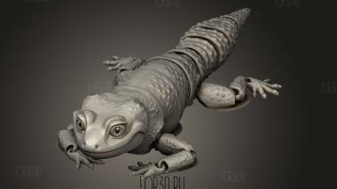 Мат Мир Делает Гибкого Геккона Лео 3d stl модель для ЧПУ