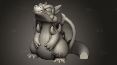 Мега Чаризард Чиби 3d stl модель для ЧПУ