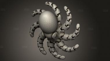 Спираль мини-осьминога 3d stl модель для ЧПУ