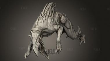 Чудовищная гончая 3d stl модель для ЧПУ