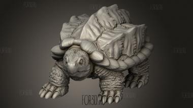 Одна Щелкающая Черепаха 3d stl модель для ЧПУ