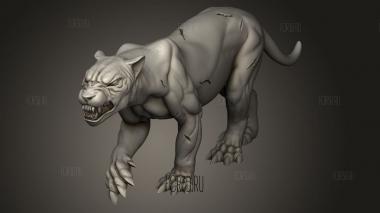 Звери 3d stl модель для ЧПУ