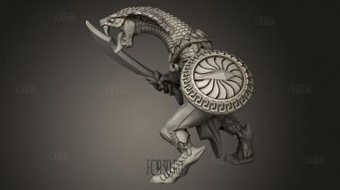 Человек-Змея племени Нага 3d stl модель для ЧПУ