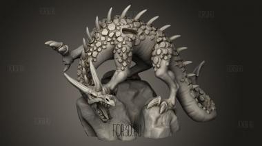 Всадник на драконе 3d stl модель для ЧПУ