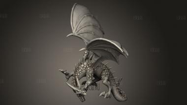 Всадник на драконе 3d stl модель для ЧПУ