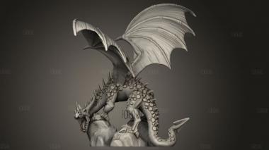 Всадник на драконе 3d stl модель для ЧПУ