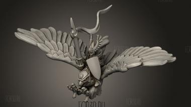 Местность героя-орла 3d stl модель для ЧПУ