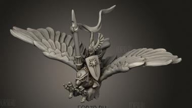 Герой-орел 3d stl модель для ЧПУ