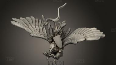 Герой-орел 3d stl модель для ЧПУ