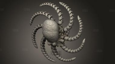 Осьминог 3d stl модель для ЧПУ