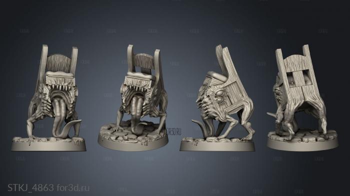 Oozes VS Mimics ects Throne stl model for CNC