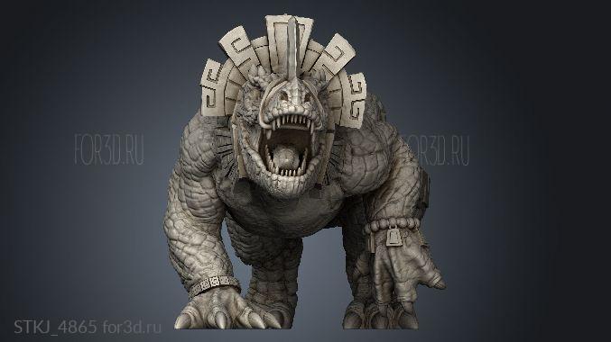 OPR Saurian Dread Behemoth stl model for CNC