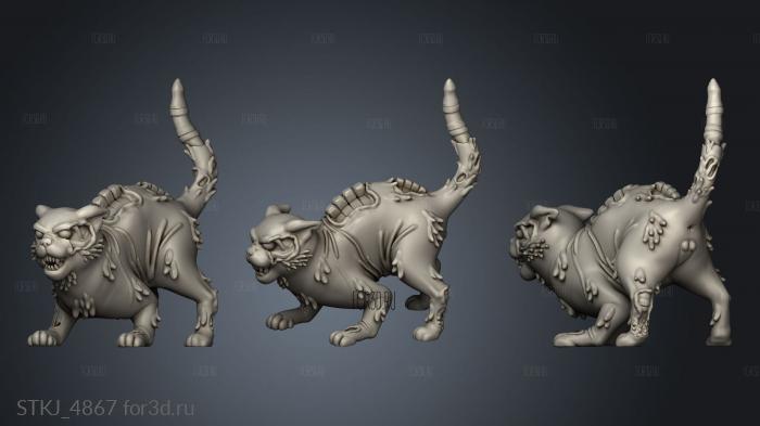 Orc King Cat stl model for CNC