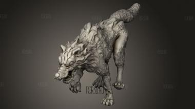 Король Орков,Дикий Волк 3d stl модель для ЧПУ