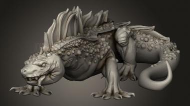 Король орков Огненная Саламандра 3d stl модель для ЧПУ